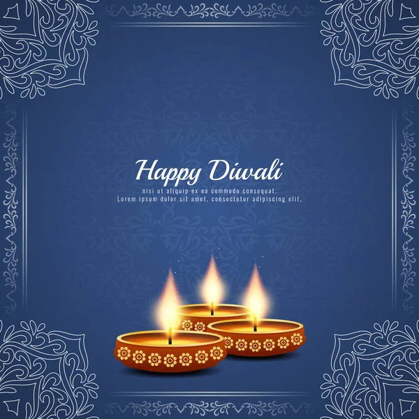 Аннотация beautiful Happy Diwali greeting background — стоковый вектор