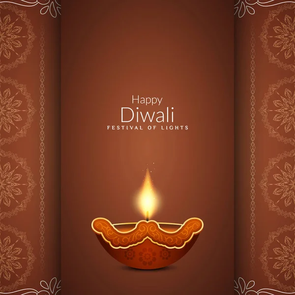 Abstract beautiful Happy Diwali greeting background — Stock Vector