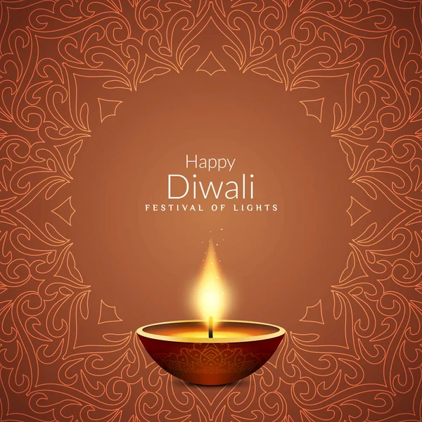 Absztrakt Boldog Diwali vallási háttér — Stock Vector