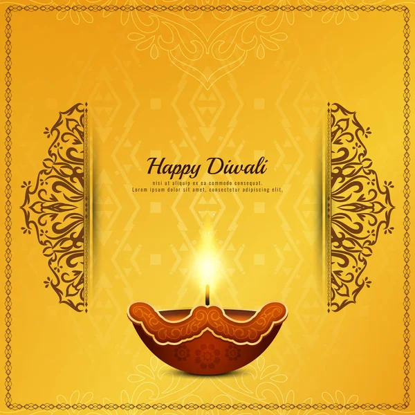 Abstract Happy Diwali background — Stock Vector