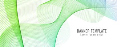 Soyut şık banner şablon tasarımı