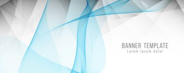 Soyut şık banner şablon tasarımı
