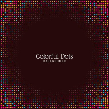 Soyut zarif renkli noktalar arka plan