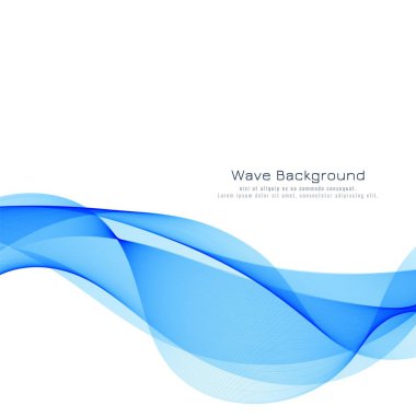 Soyut stil mavi dalga arkaplanı