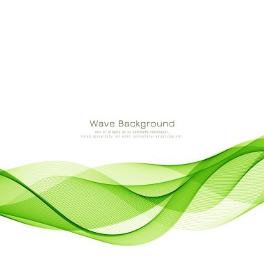 Modern şık yeşil dalga arka plan