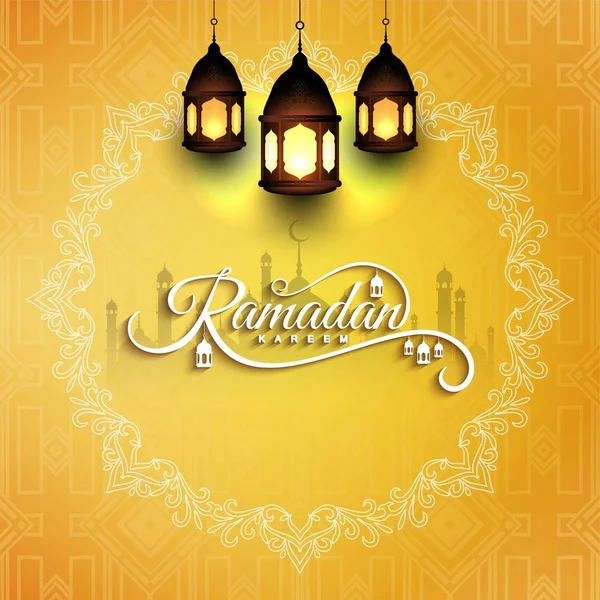 Abstract religious Ramadan Kareem Islamic background — Stock Vector