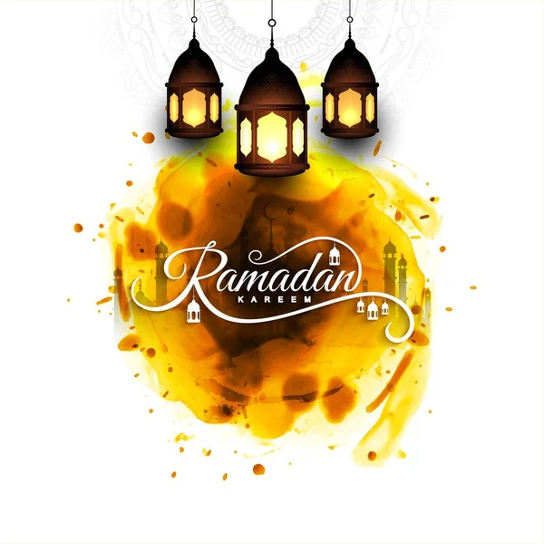 Prachtige islamitische ramadan kareem achtergrond — Stockvector
