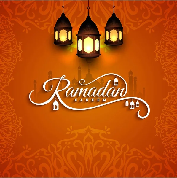 Abstract Ramadan Kareem religieuze achtergrond — Stockvector