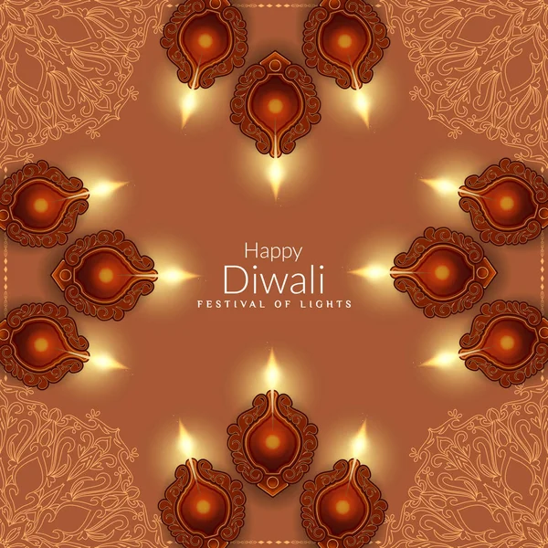 Abstract artistic Happy Diwali celebration background — Stock Vector