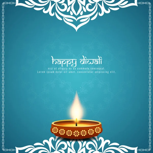 Abstract beautiful Happy Diwali festival background — Stock Vector