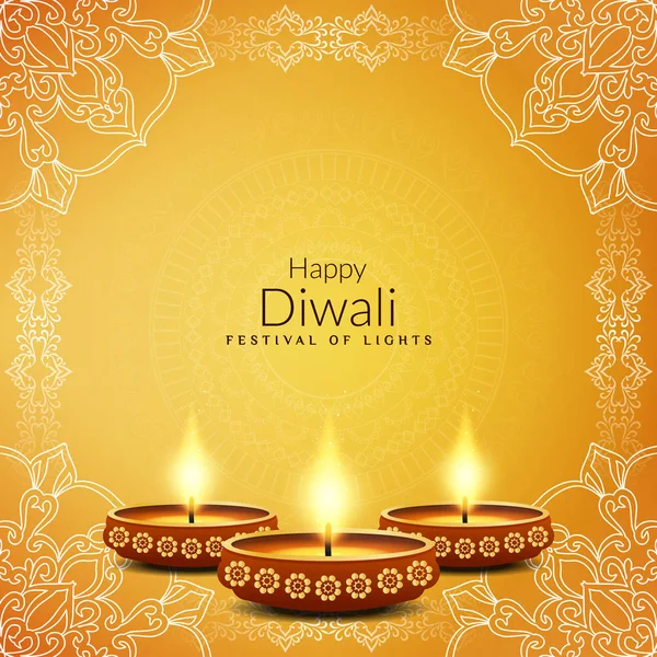 Abstract Happy Diwali elegant background — Stock Vector