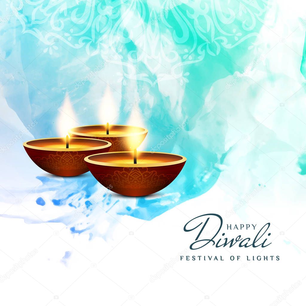 Abstract beautiful decorative Happy Diwali background
