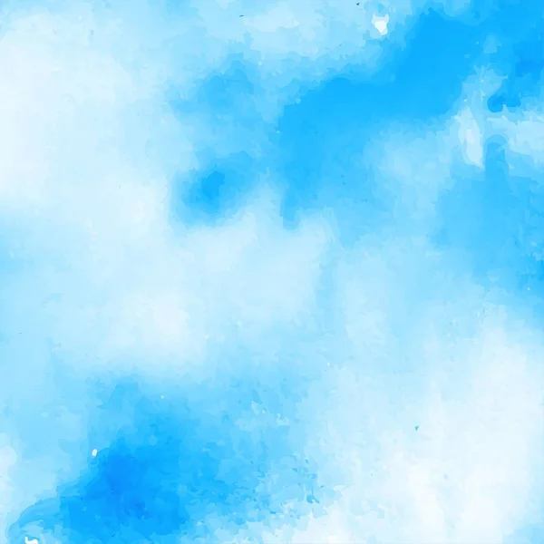 Abstrato azul aquarela fundo — Vetor de Stock