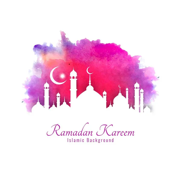 Abstrato ramadã Kareem fundo festival islâmico — Vetor de Stock