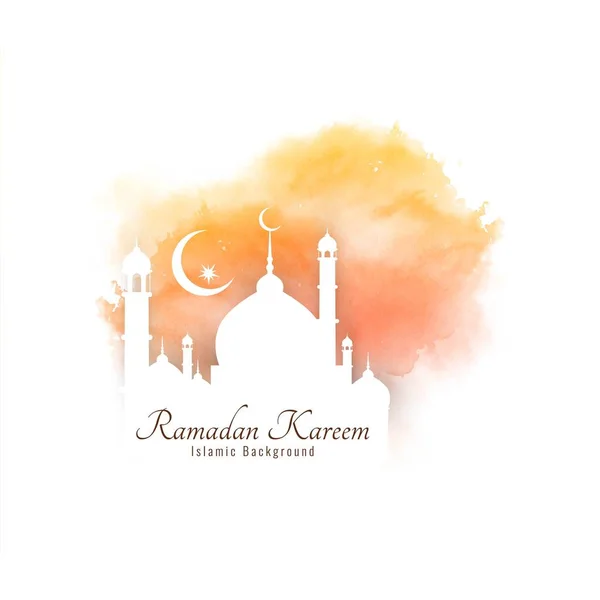Résumé religieux Ramadan Kareem fond — Image vectorielle