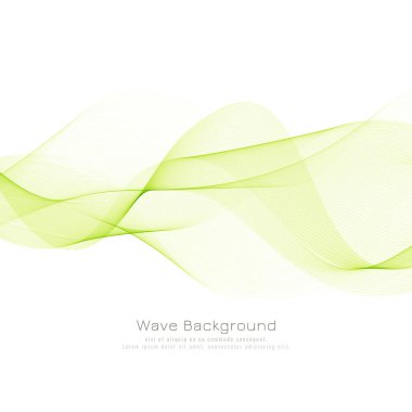 Soyut Yeşil dalga şık arka plan