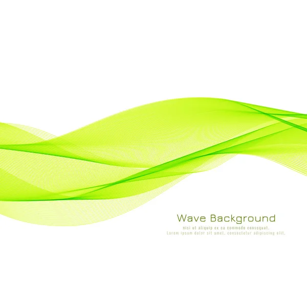Abstract green wave stylish background — Stock Vector