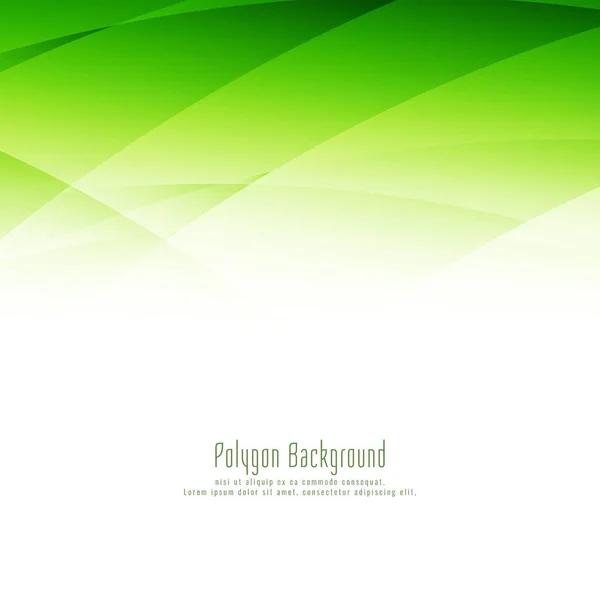 Abstrait élégant polygone vert design fond élégant — Image vectorielle