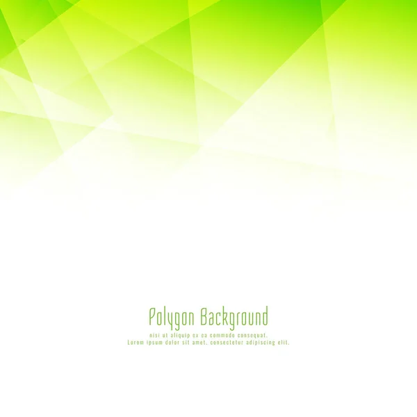 Résumé polygone vert fond de conception — Image vectorielle