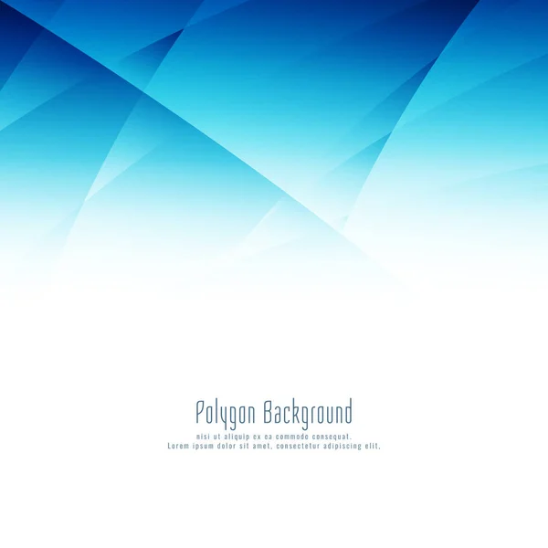 Abstrait bleu polygone moderne fond de conception — Image vectorielle