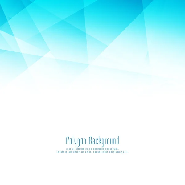 Abstrait bleu polygone design élégant fond — Image vectorielle