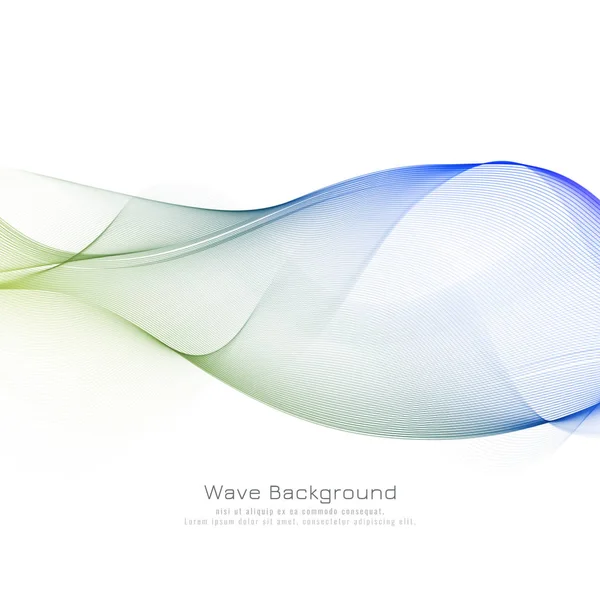 Абстрактний барвистий дизайн фону хвилі — стоковий вектор