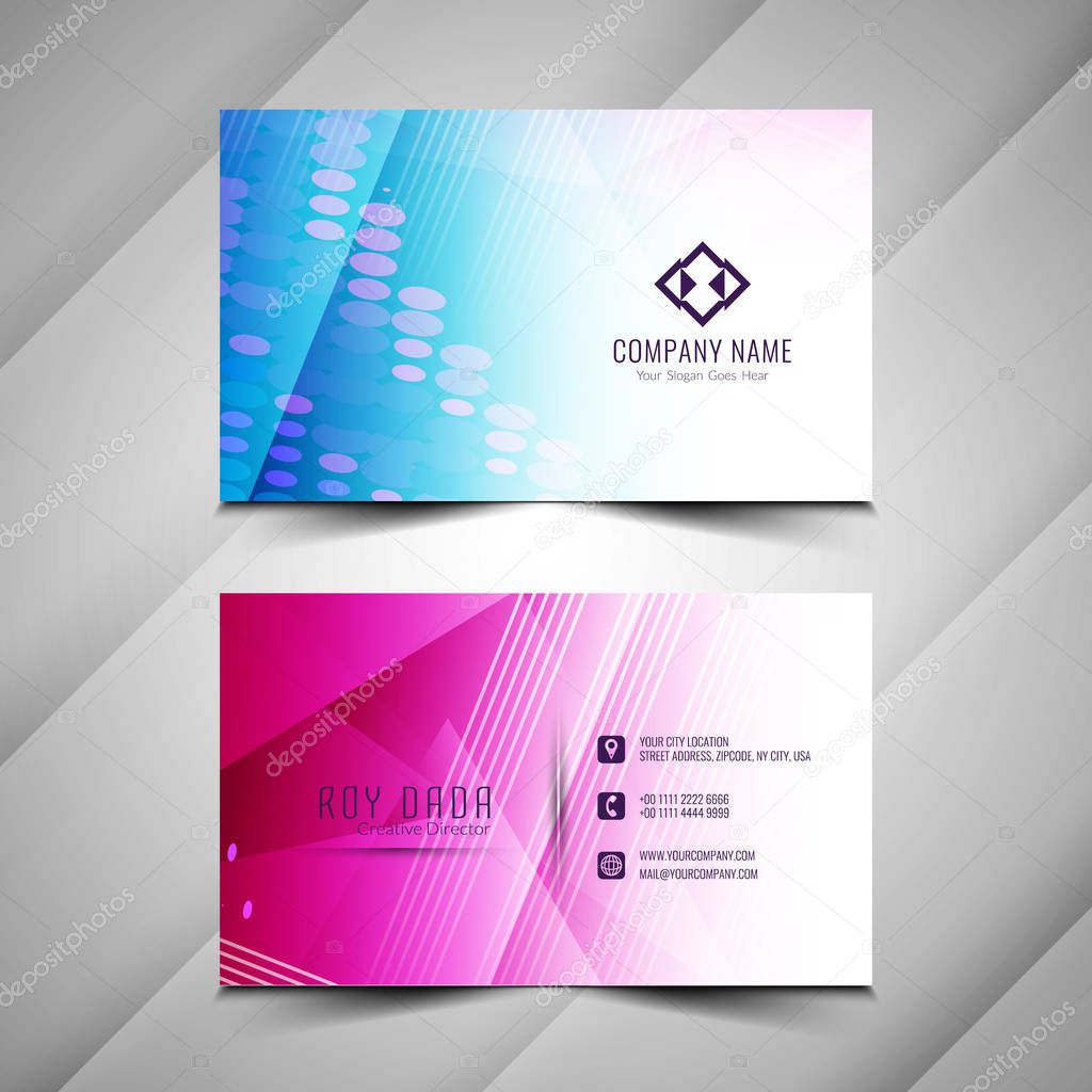 Abstract business card template