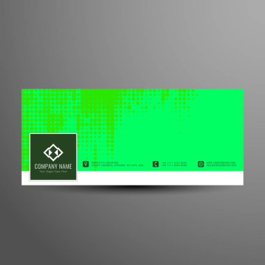 Soyut Facebook zaman çizelgesi Banner zarif şablon