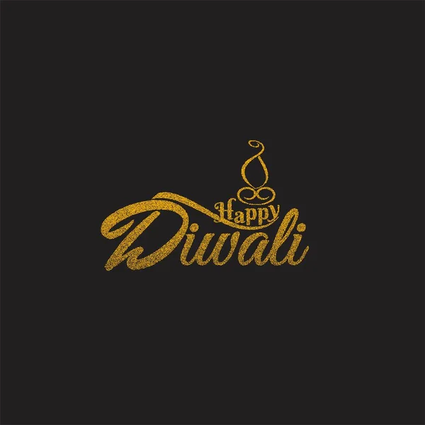 Abstrakt Happy Diwali pozadí návrhu s tečkovanou čárou — Stockový vektor