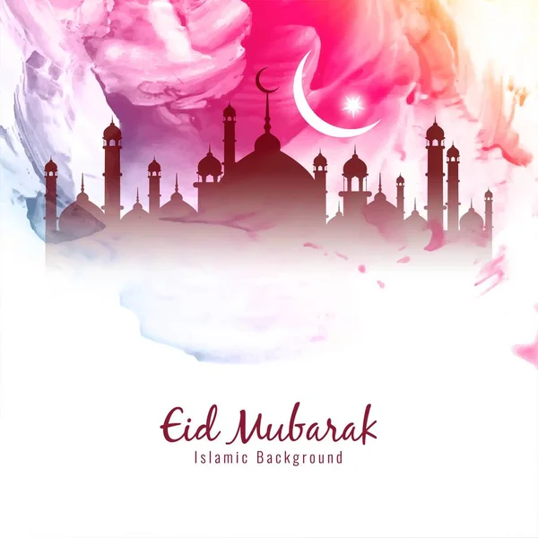 Abstrato bonito Eid Mubarak fundo islâmico —  Vetores de Stock