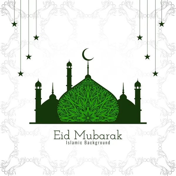 Abstract religious Eid Mubarak Islamic background — Stock Vector