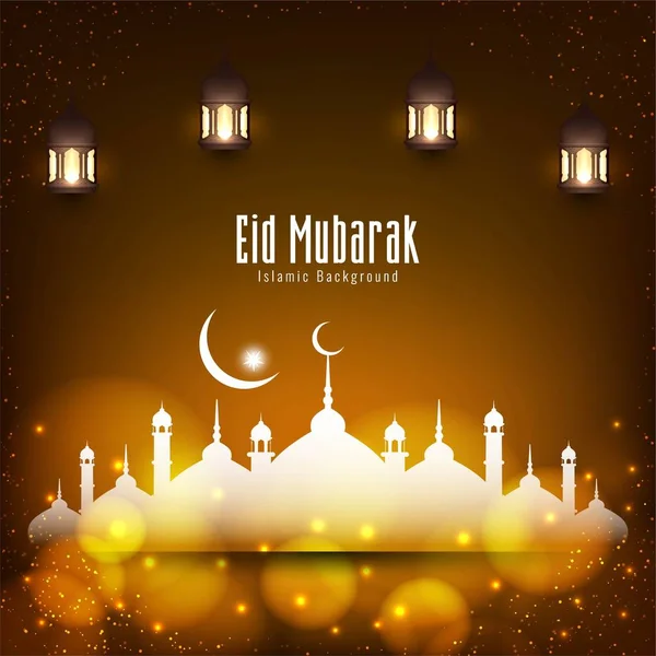 Abstrakte religiöse eid mubarak Festival Hintergrund — Stockvektor