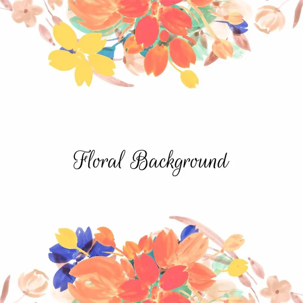 Astratto elegante floreale colorato sfondo decorativo — Vettoriale Stock