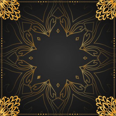 Güzel lüks altın çerçeve arka plan