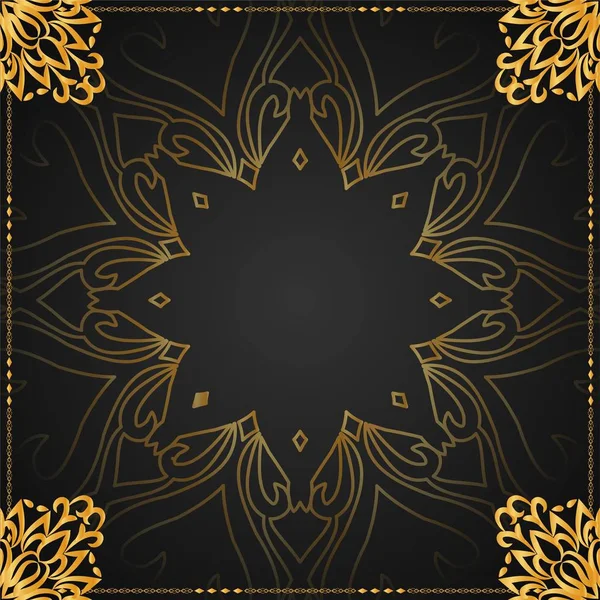 Schönen Luxus goldenen Rahmen Hintergrund — Stockvektor
