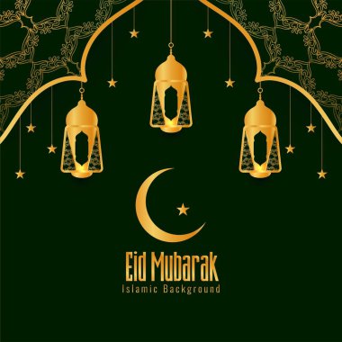 Soyut Bayram Mübarek şık İslami arka plan
