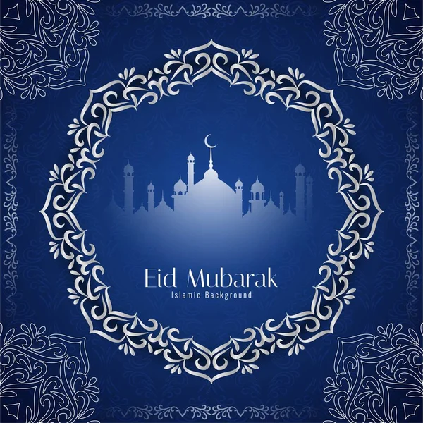 Abstrato Eid Mubarak fundo religioso decorativo — Vetor de Stock