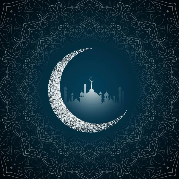 Hermoso fondo religioso Eid Mubarak — Archivo Imágenes Vectoriales