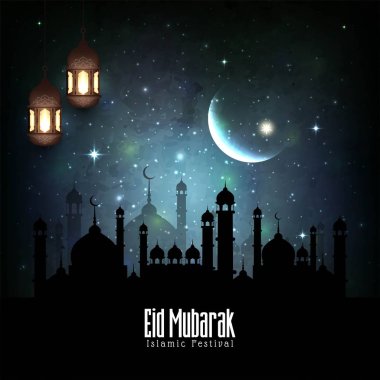 Soyut Bayram Mübarek dini festival arka plan