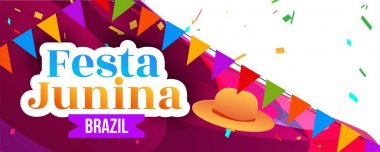 Soyut Festa Junina festival afiş tasarımı