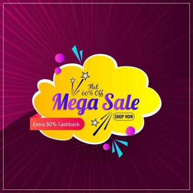 Soyut mega satış promosyon arka plan