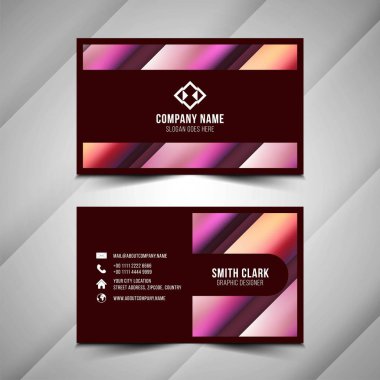 Renkli Modern kartvizit şablonu