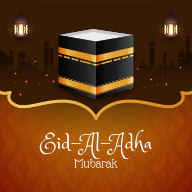 Dini Kurban Bayramı mübarek dekoratif arka plan