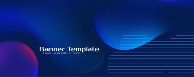 Renkli modern sıvı akış afiş şablonu