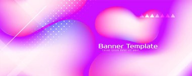 Soyut renkli sıvı akış afiş şablonu