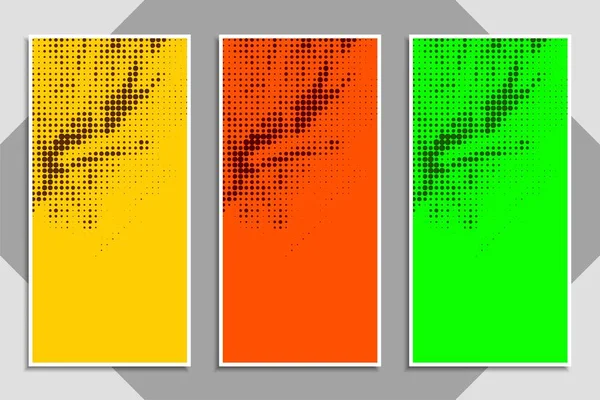 Conjunto de banners coloridos modernos abstratos — Vetor de Stock