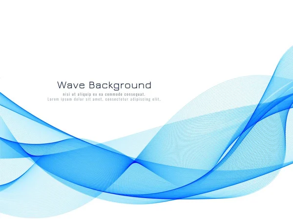 Fondo de onda azul dinámico abstracto — Vector de stock