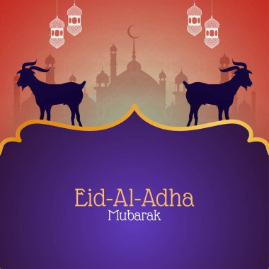 Kurban Bayramı Mübarek İslam festivali arka plan
