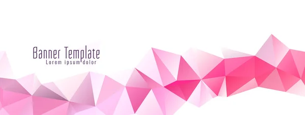 Abstraktní Geometrický Polygon Barevný Design Banner Vektor — Stockový vektor