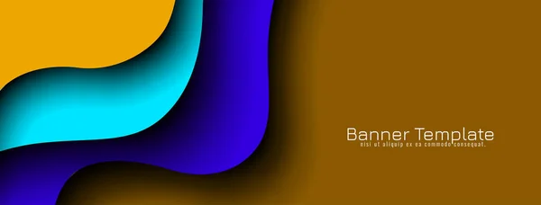 Абстрактный Цветной Вектор Оформления Баннера — стоковый вектор